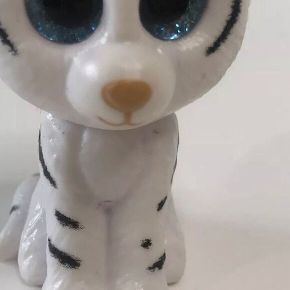 beanie boos series 2 tundra tiger vinyl figure white 2 inch 2018 ty miniature - Picture 3 of 3